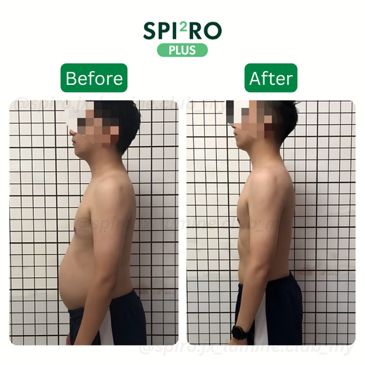 Customer before and after