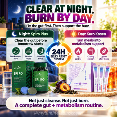 How the duo works: clear at night, burn by day